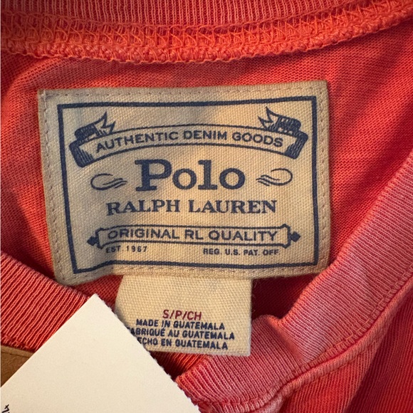 Ralph Lauren Men's Red Short Sleeve Henley - Picture 3 of 5